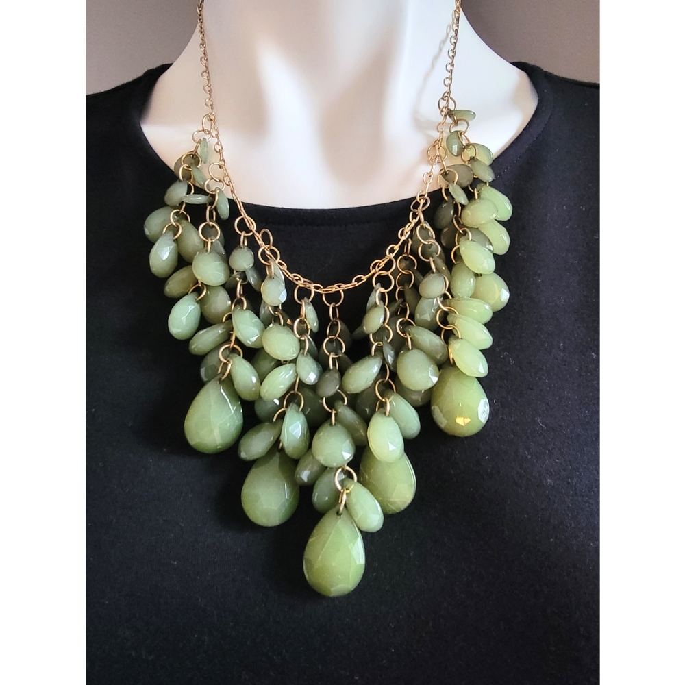 Green Statement Necklace